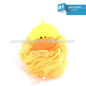 animal with bath mesh sponge